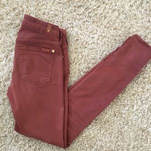 7 for all mankind rust pants